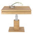 COUCHTISCH Wildeiche massiv quadratisch Eichefarben - Eichefarben, Design, Holz/Metall (90/47-83/90cm)