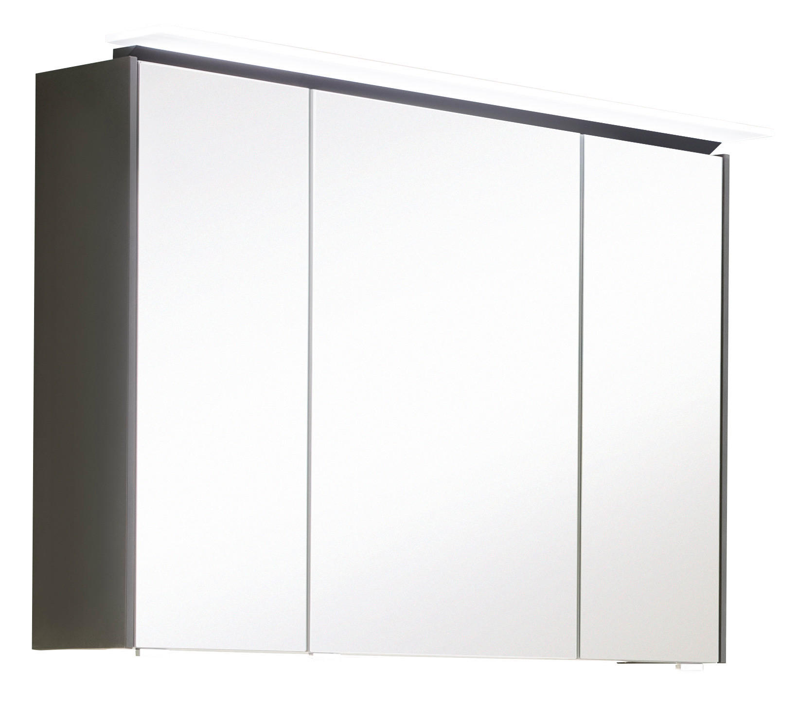 SPIEGELSCHRANK 92/66,4/17,2 cm  - Chromfarben/Eichefarben, MODERN, Glas/Holzwerkstoff (92/66,4/17,2cm) - Novel