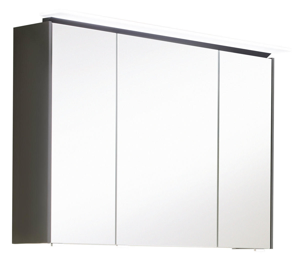 SPIEGELSCHRANK 92/66,4/17,2 cm  - Chromfarben/Eichefarben, MODERN, Glas/Holzwerkstoff (92/66,4/17,2cm) - Novel
