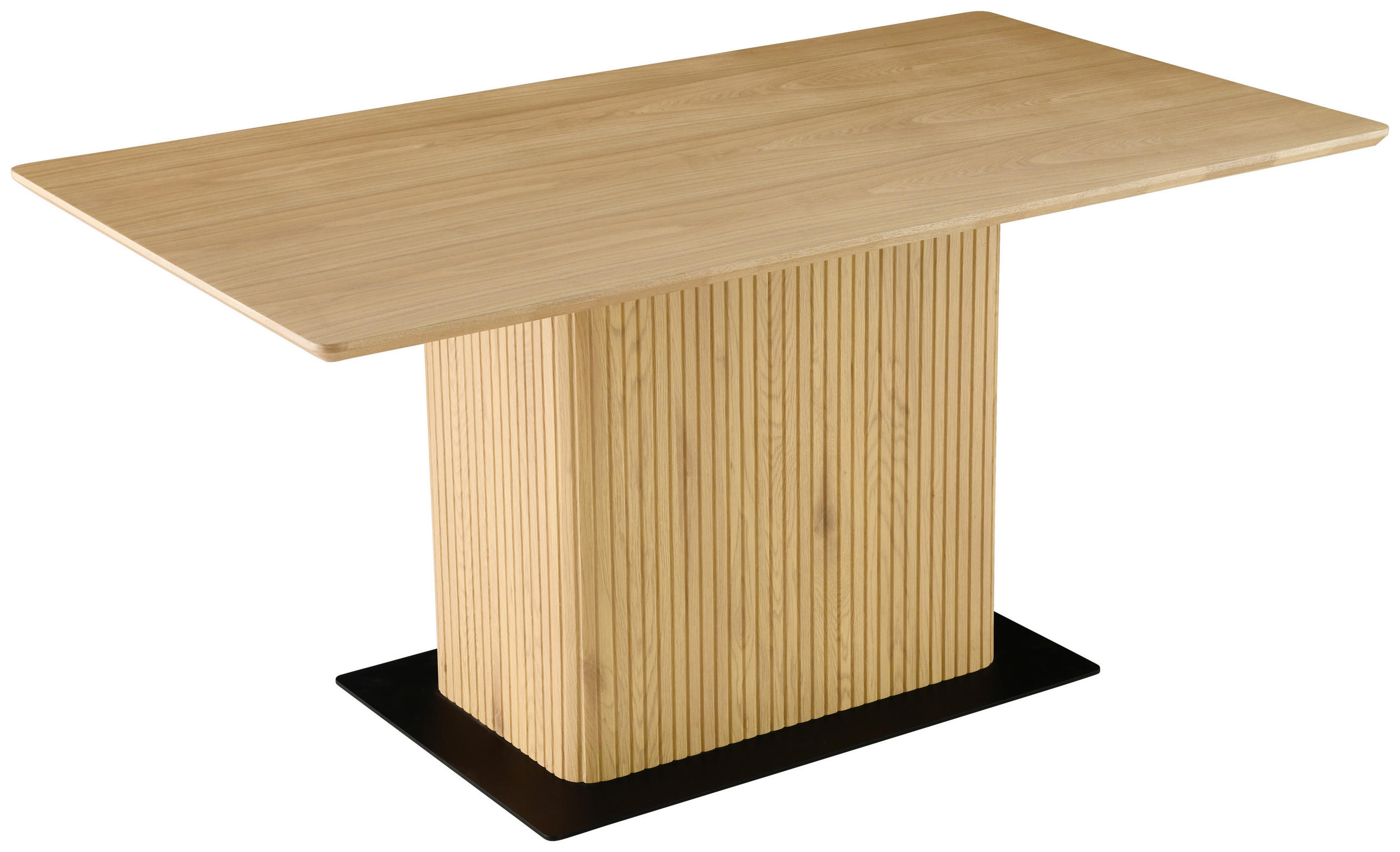 STOL ZA BLAGOVAONICU  boje hrasta  drvo, metal, drvni materijal      - boje hrasta/crna, Lifestyle, drvni materijal/drvo (160/90/75cm) - MID.YOU