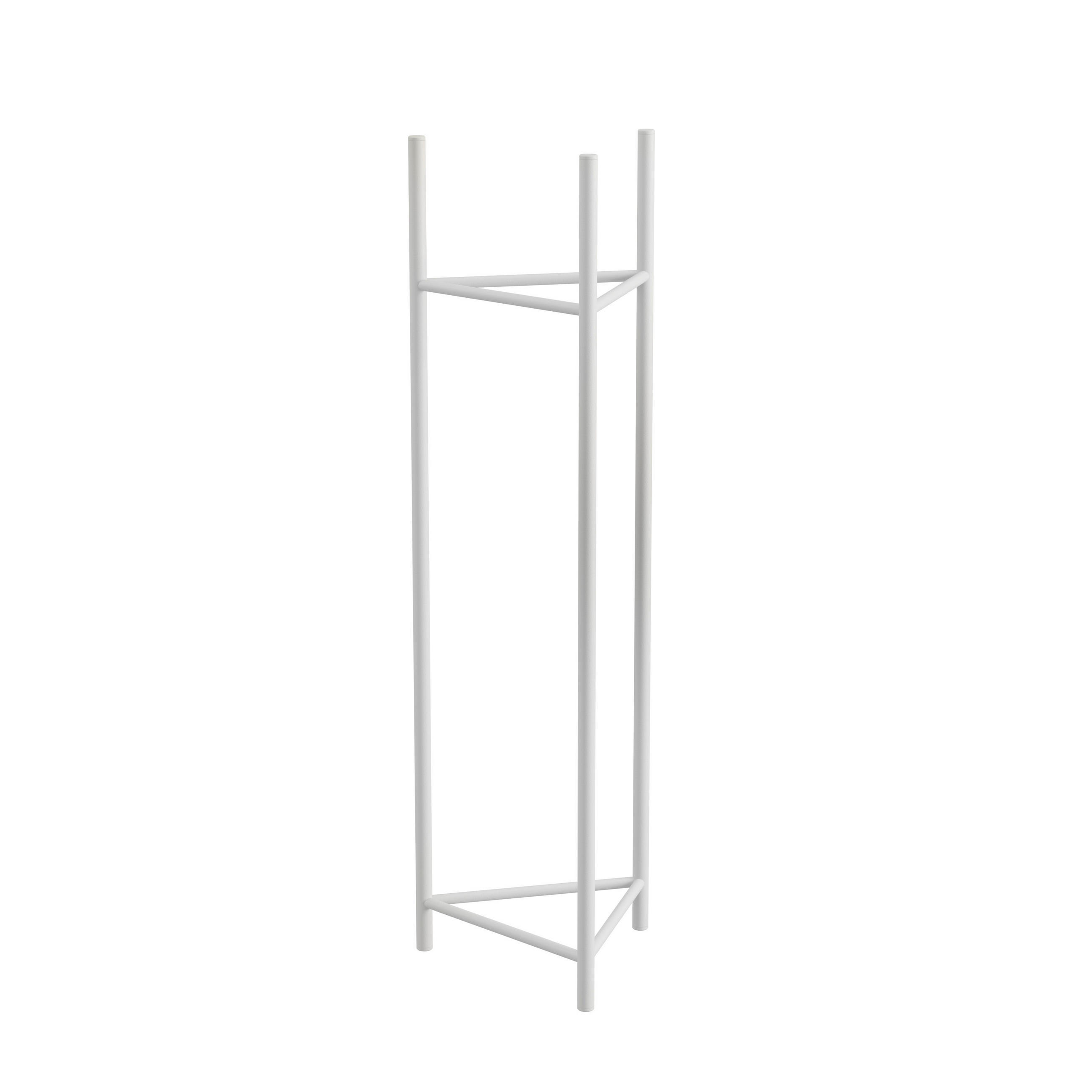 BLUMENSTÄNDER Metall  - Weiß, Basics, Metall (27/90/27cm)