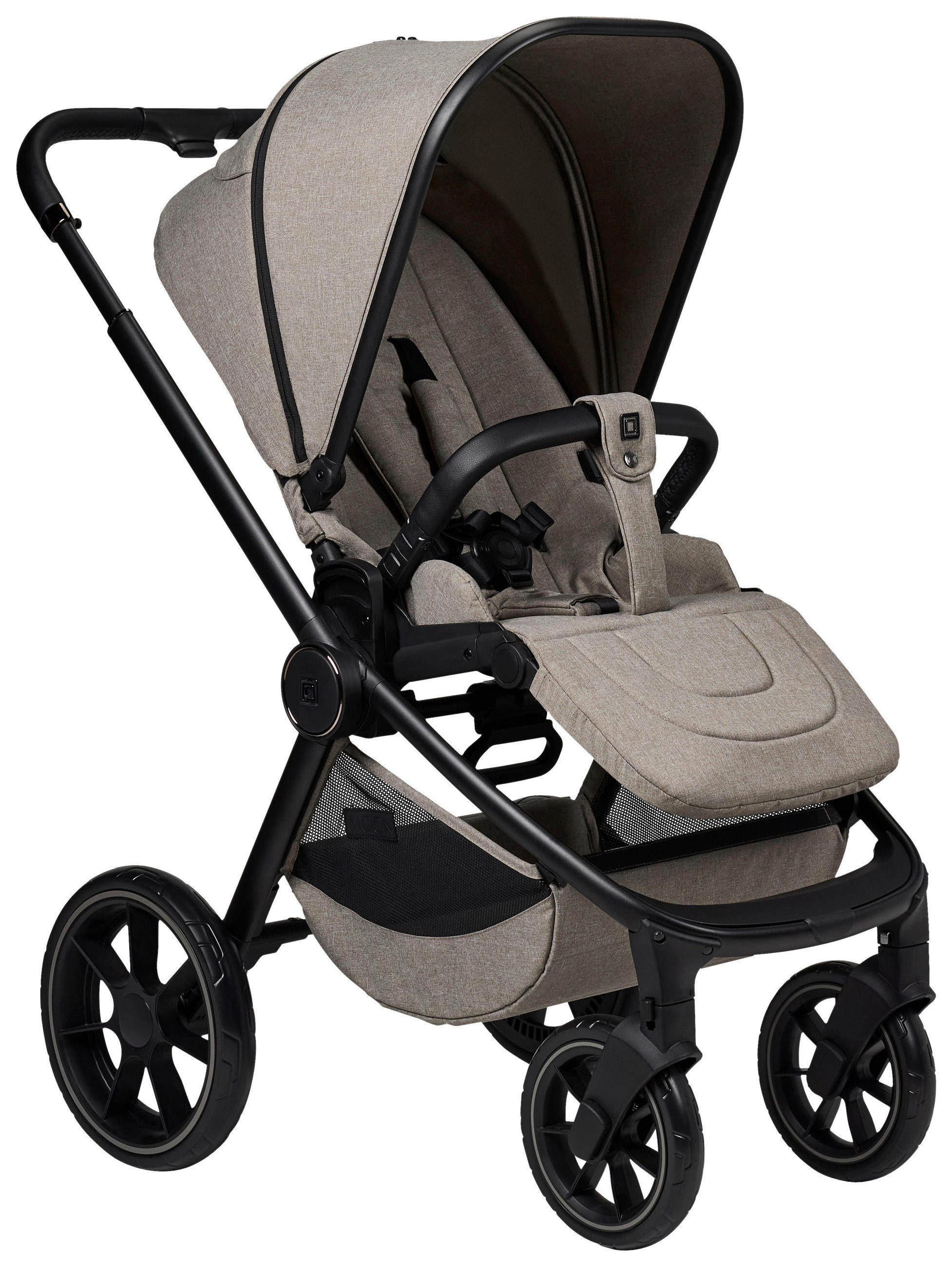 BUGGY Sport  - Schlammfarben/Schwarz, Basics, Textil (95/57/105cm) - Moon