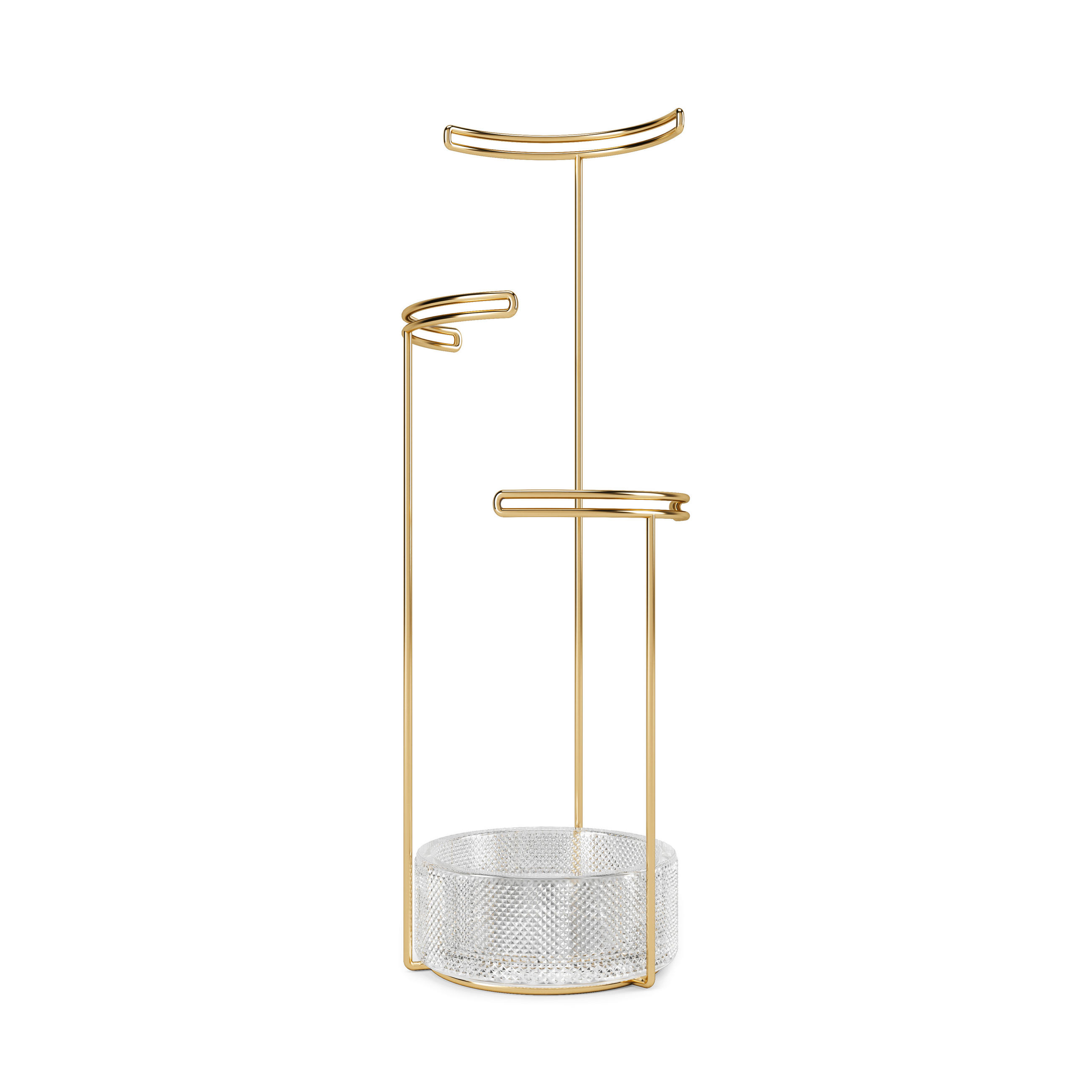 DRŽAČ NAKITA 13/13/42 cm - boje mjeda, Basics, staklo/metal (13/13/42cm) - Umbra