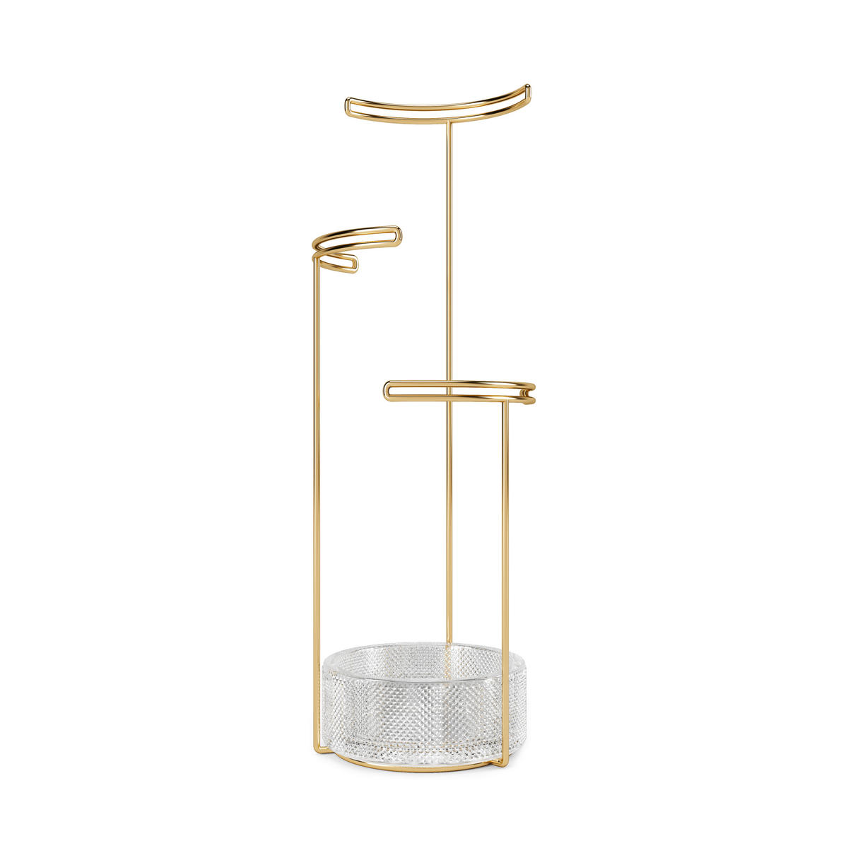 DRŽAČ NAKITA    13/13/42 cm   - boje mjeda, Basics, staklo/metal (13/13/42cm) - Umbra