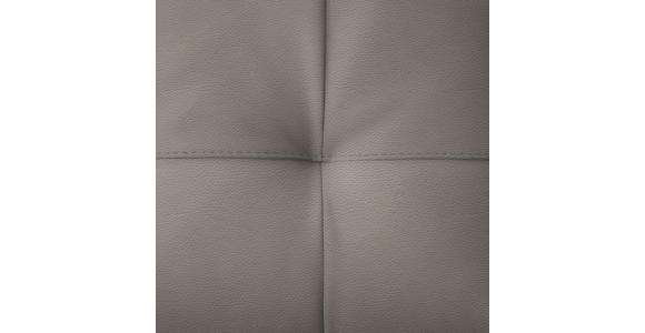 ECKSOFA in Echtleder Greige 165/313 cm - Greige/Schwarz, Design, Leder/Metall (165/313cm) - Emilio Belluti