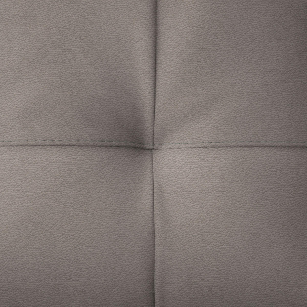ECKSOFA in Echtleder Greige  - Greige/Schwarz, Design, Leder/Metall (165/313cm) - Emilio Belluti