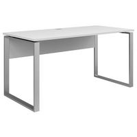 SCHREIBTISCH 150/76/77 cm  in Weiß  - Weiß, KONVENTIONELL, Holzwerkstoff/Metall (150/76/77cm) - Voleo