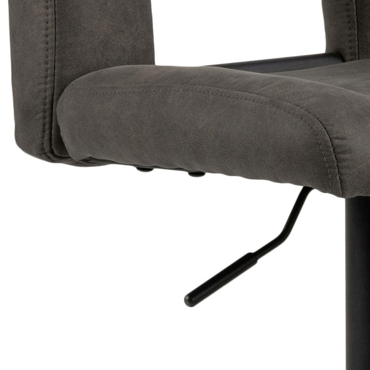 BARHOCKER Webstoff Anthrazit  - Anthrazit/Schwarz, Design, Textil/Metall (41,5/94-115/52cm) - Carryhome