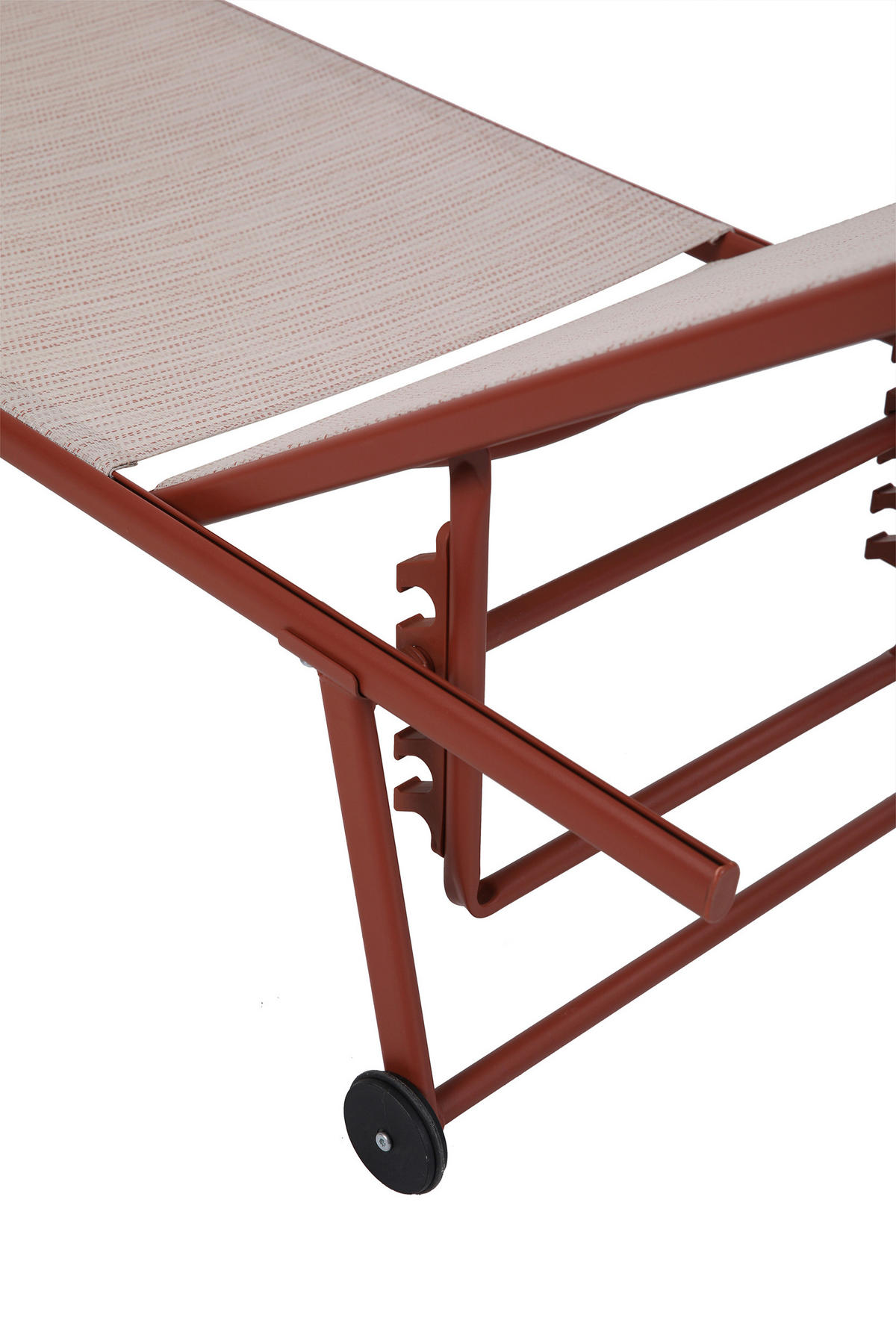 DREIBEINLIEGE 55/97/185 cm  - Terracotta, Basics, Textil/Metall (55/97/185cm)