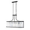 HÄNGLAMPA I KRISTALL Victoria 78/150/30 cm  - svart, Design, metall/glas (78/150/30cm)