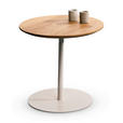 BEISTELLTISCH 50/50/49 cm Wildeiche massiv Wildeiche  - Wildeiche, Design, Holz/Metall (50/50/49cm) - Xora