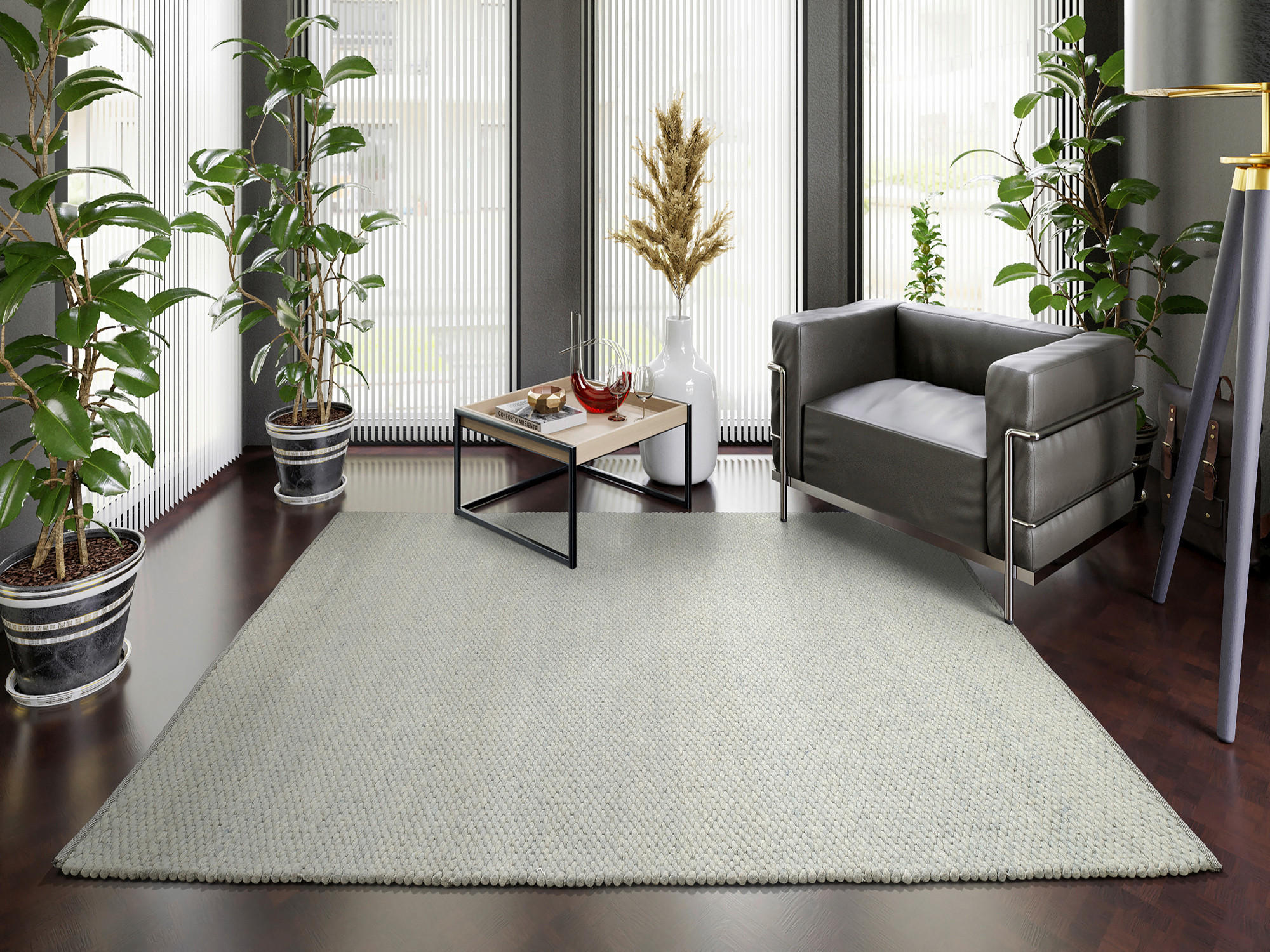 HANDWEBTEPPICH 90/160 cm Mintgrün  - Mintgrün, Basics, Textil (90/160cm) - Musterring