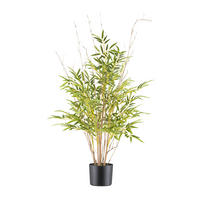 KUNSTPFLANZE Bambus 90 cm  - Schwarz/Naturfarben, Design, Naturmaterialien/Kunststoff (90cm) - P & B