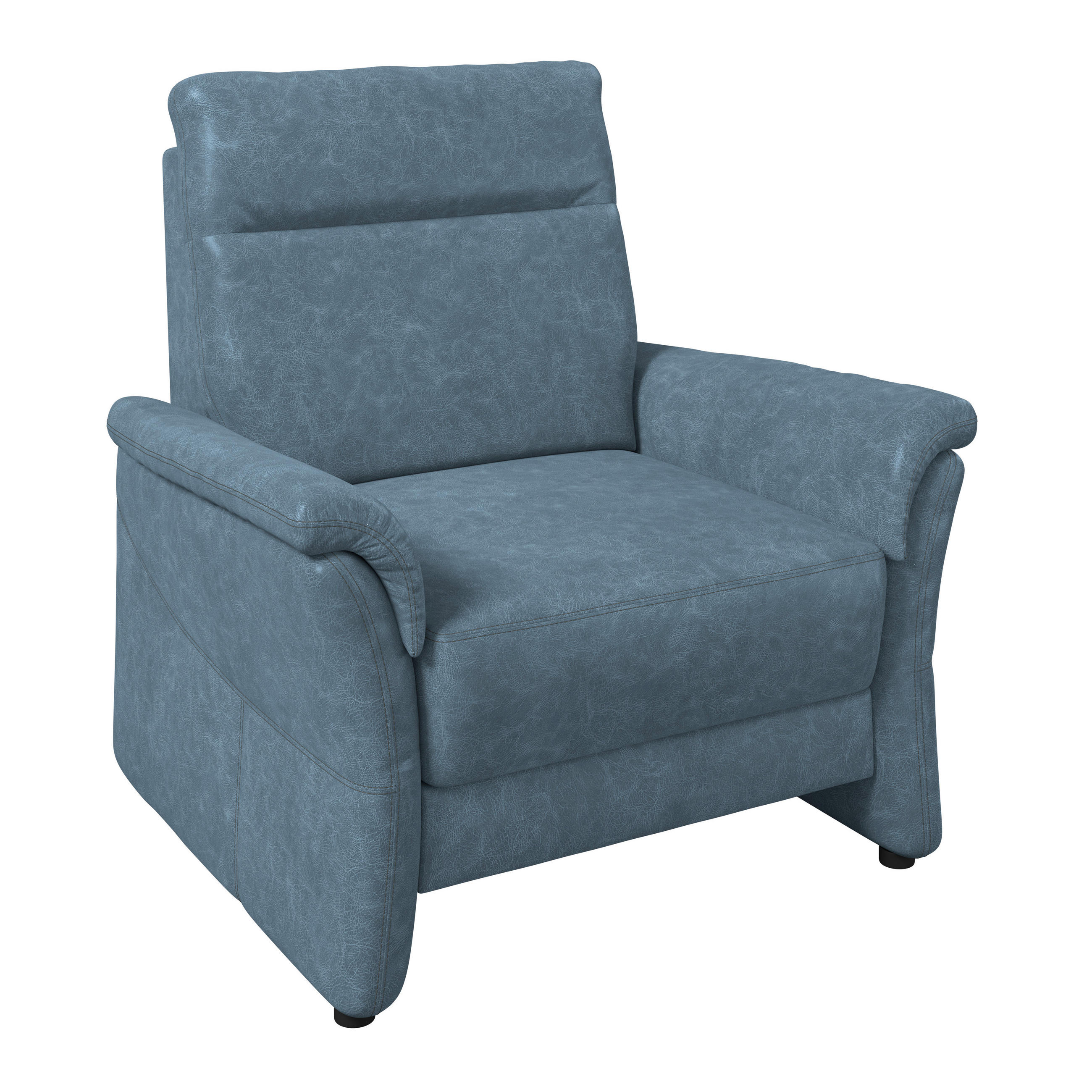 SESSEL in Mikrofaser Grau  - Schwarz/Grau, KONVENTIONELL, Kunststoff/Textil (104/98/91cm) - Elegando