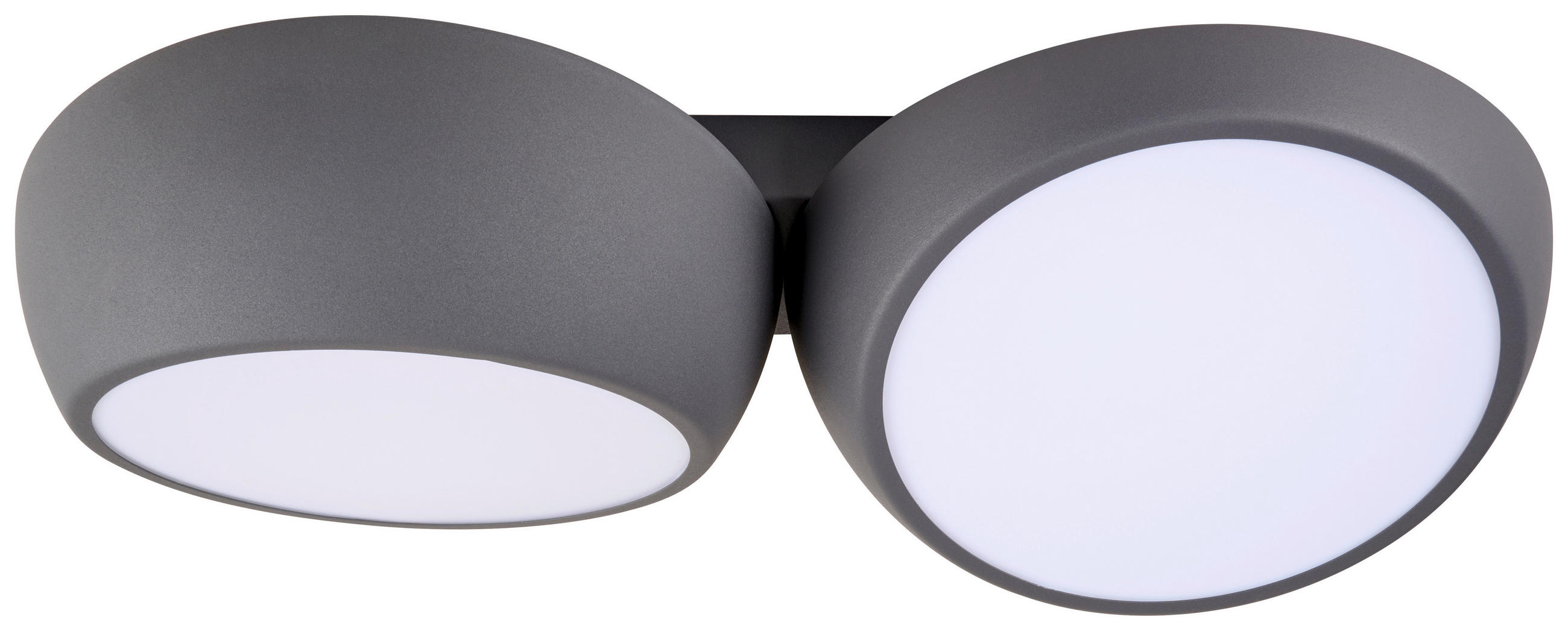 LED MENNYEZETI LÁMPA - antracit, Lifestyle, fém (52/12,5/26cm) - Novel