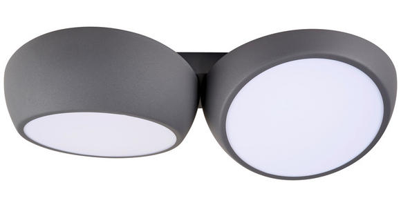 LED-DECKENLEUCHTE 52/12,5/26 cm   - Anthrazit, LIFESTYLE, Metall (52/12,5/26cm) - Novel