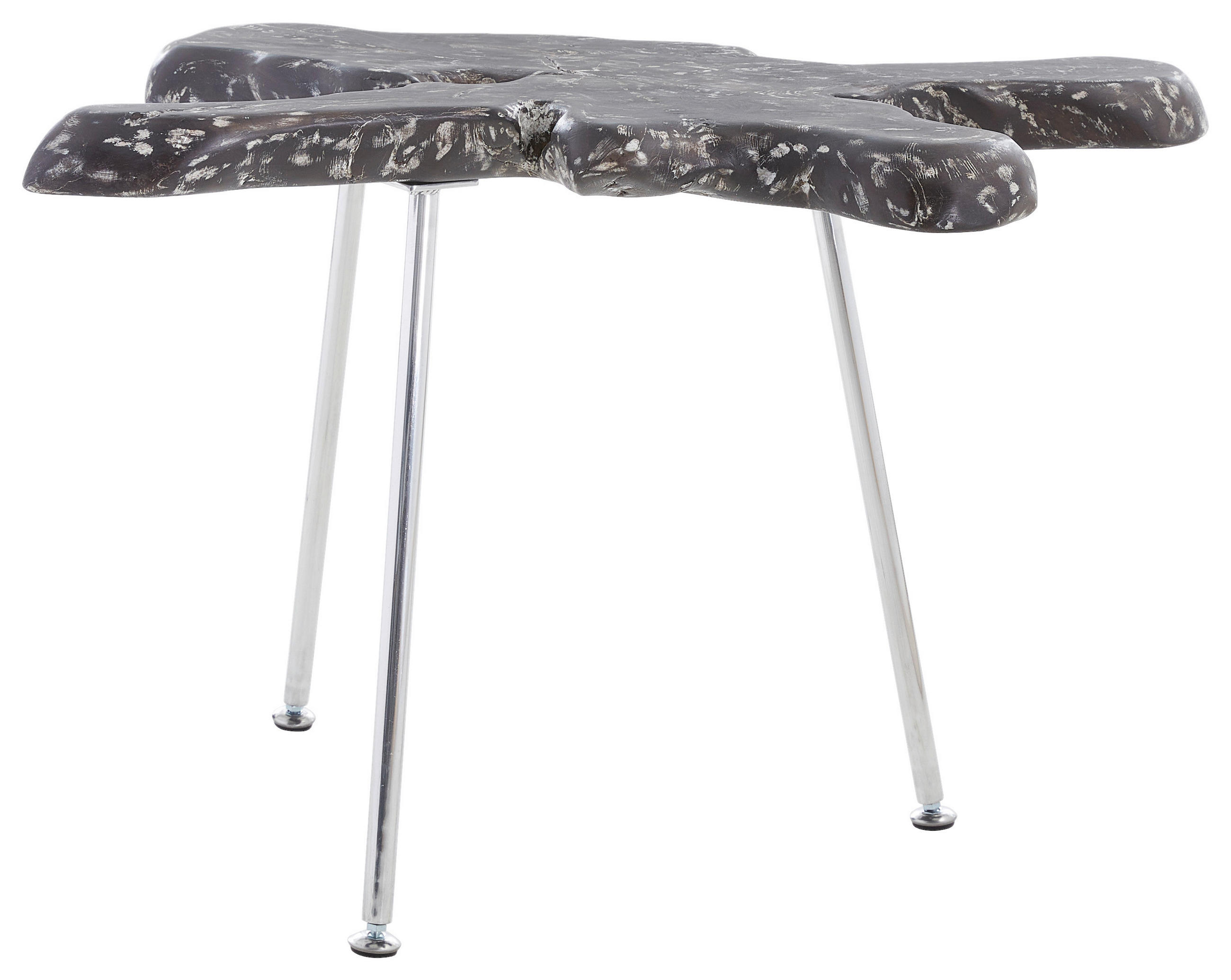 Landscape ODKLÁDACÍ STOLEK, teakové dřevo, černá, barvy hliníku