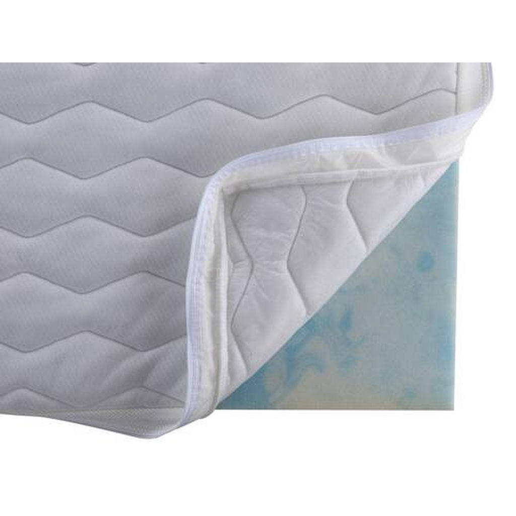 Thumbnail - Mid.you Topper, Weiß, Textil, Füllung: Polyester, Fleece, Vlies, 100x200 cm, Bezug abnehmbar/waschbar, Ober- und Unterse...