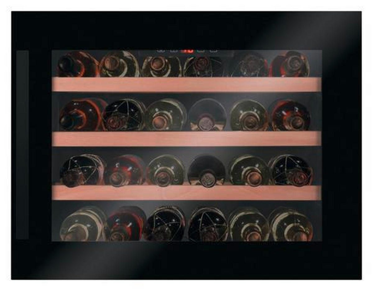 WEINKÜHLSCHRANK WK341200S  - Schwarz, Basics, Glas/Metall (59/45,5/60,8cm) - Amica