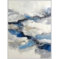 LEINWANDBILD Abstraktes 90/120 cm  - Multicolor, Basics, Holz/Papier (90/120cm) - Euroart