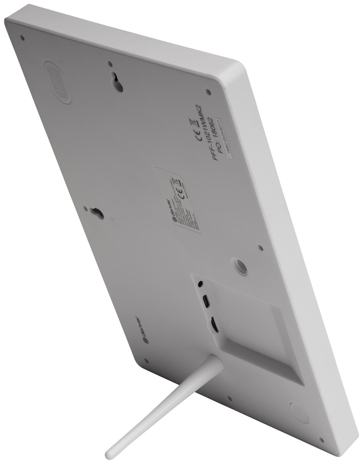 DIGITALER BILDERRAHMEN - Weiß, Design, Kunststoff (26/18/1,8cm) - DENVER