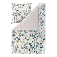 BETTWÄSCHE Natürlich Estella Makosatin 155/220 cm  - Dunkelblau, Design, Textil (155/220cm) - Estella