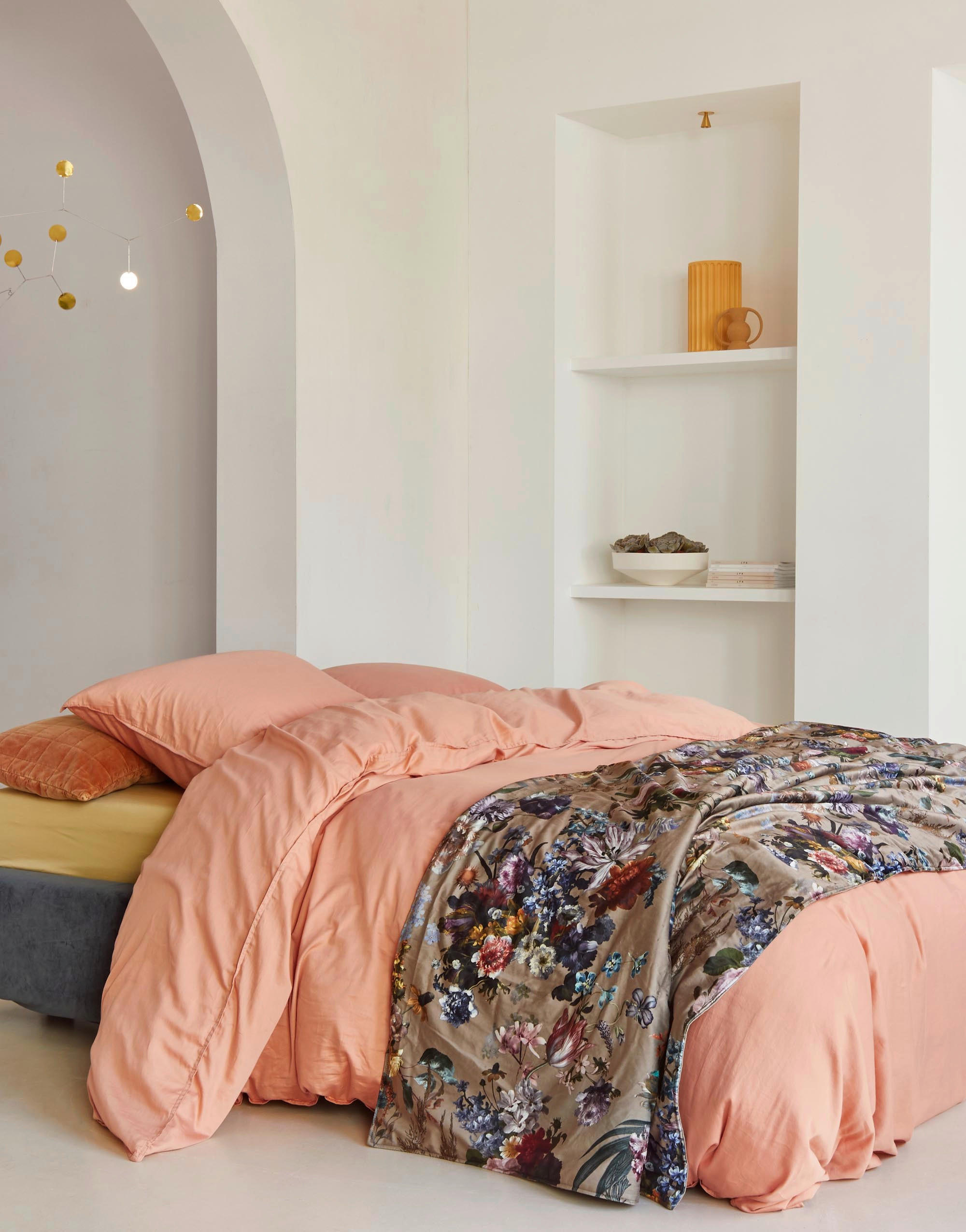 BETTWÄSCHE MINTE Satin 135/200 cm  - Terracotta, Basics, Textil (135/200cm) - Essenza