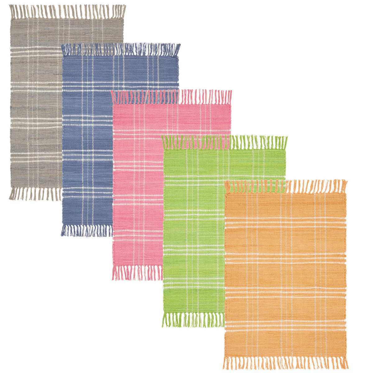 RUČNĚ TKANÝ KOBEREC, 60/90 cm, modrá - modrá, Basics, textil (60/90cm) - Boxxx