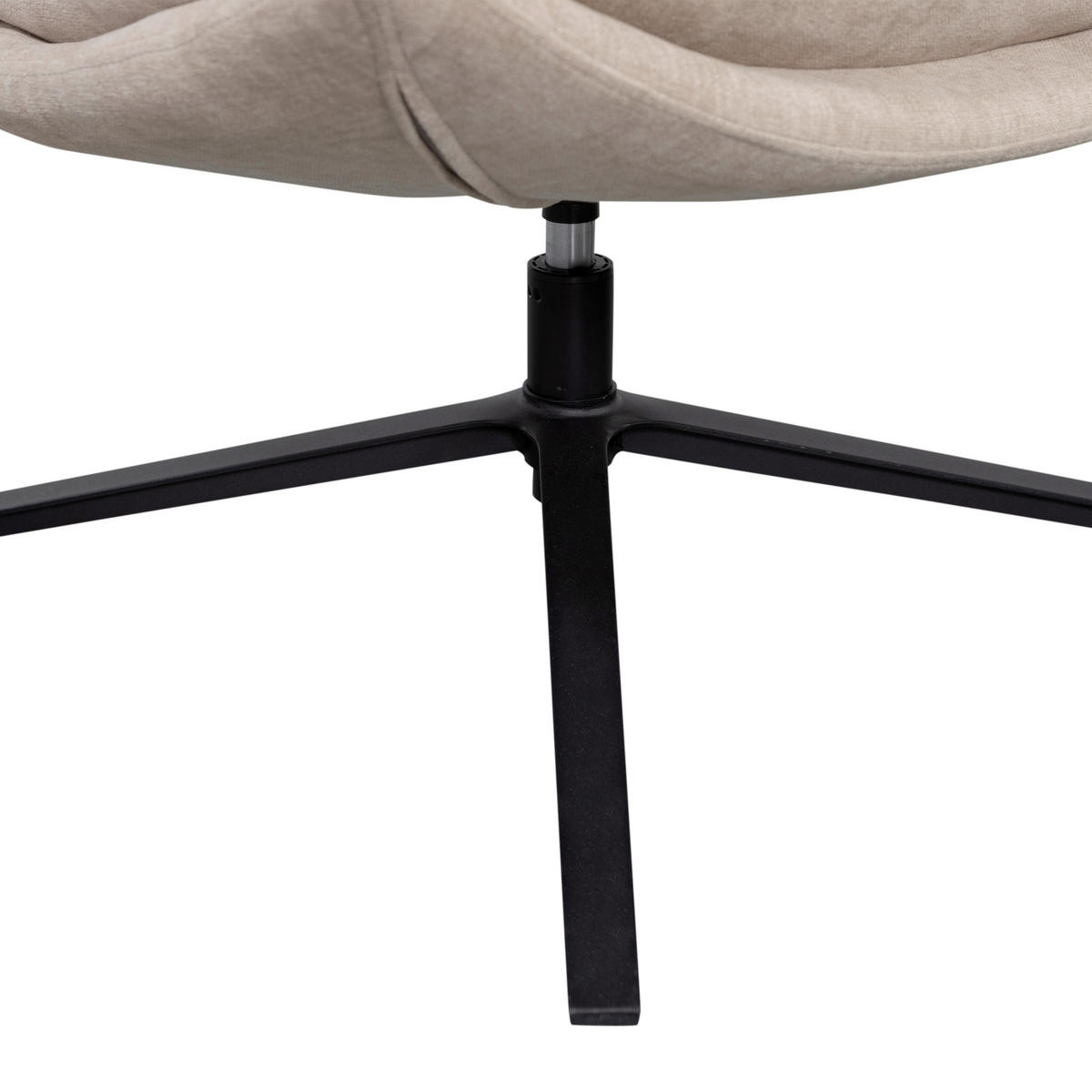 SESSELSET Kube Chenille    - Schwarz/Naturfarben, Design, Textil/Metall (77/97/69cm) - Livetastic