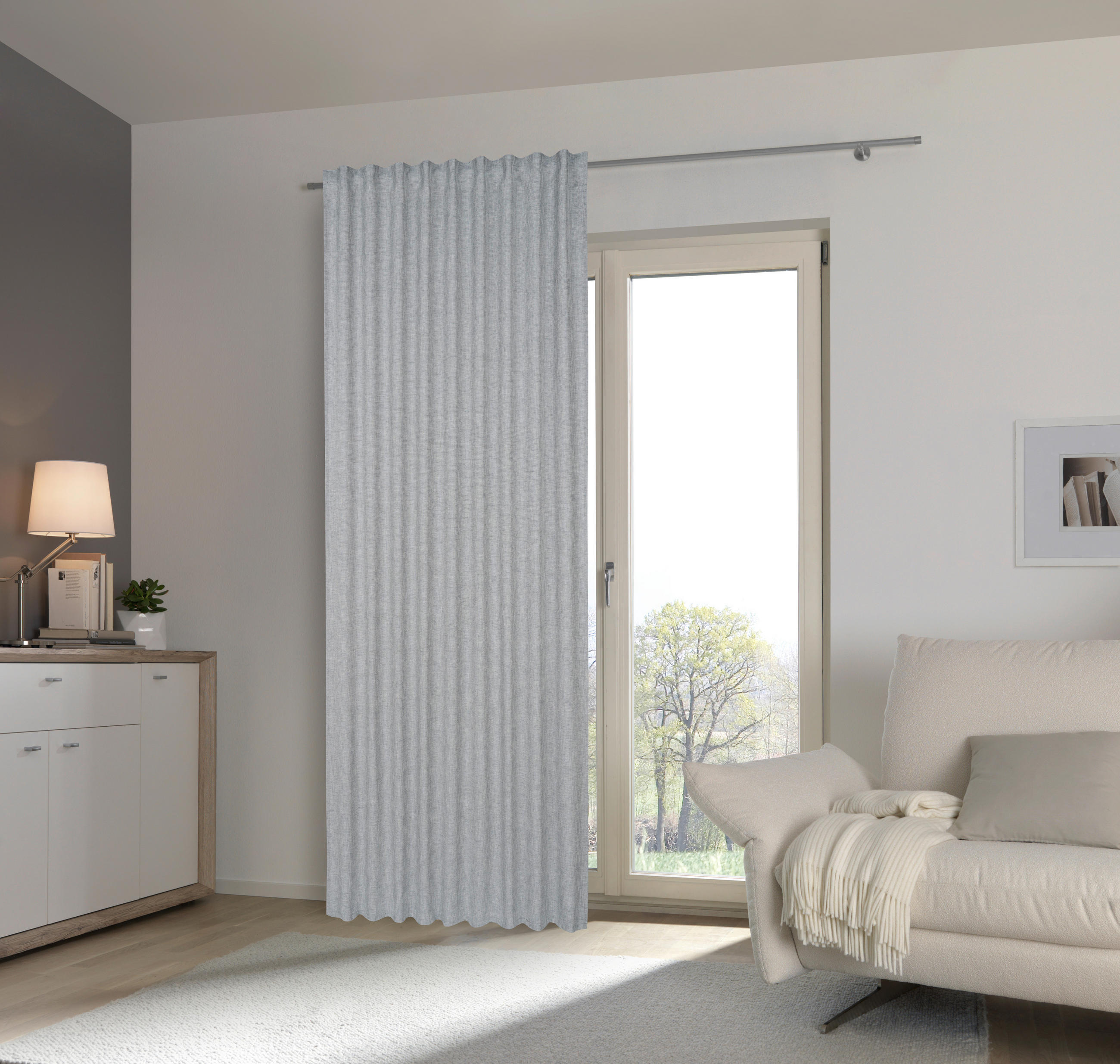FERTIGVORHANG  blickdicht   135/245 cm  - Blau, Basics, Textil (135/245cm) - Esposa