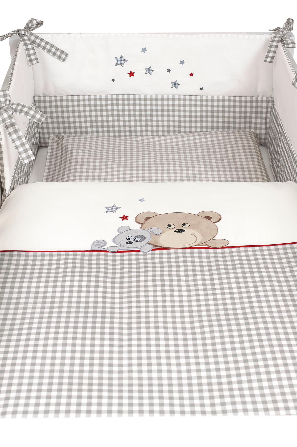 SET ZA OTROŠKO POSTELJICO      100/135 cm        siva  - siva, Basics, tekstil (100/135cm) - Sonne