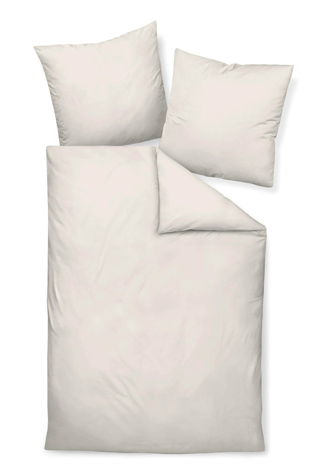 BETTWÄSCHE Giacomo Makosatin 155/220 cm  - Champagner, Basics, Textil (155/220cm) - Janine