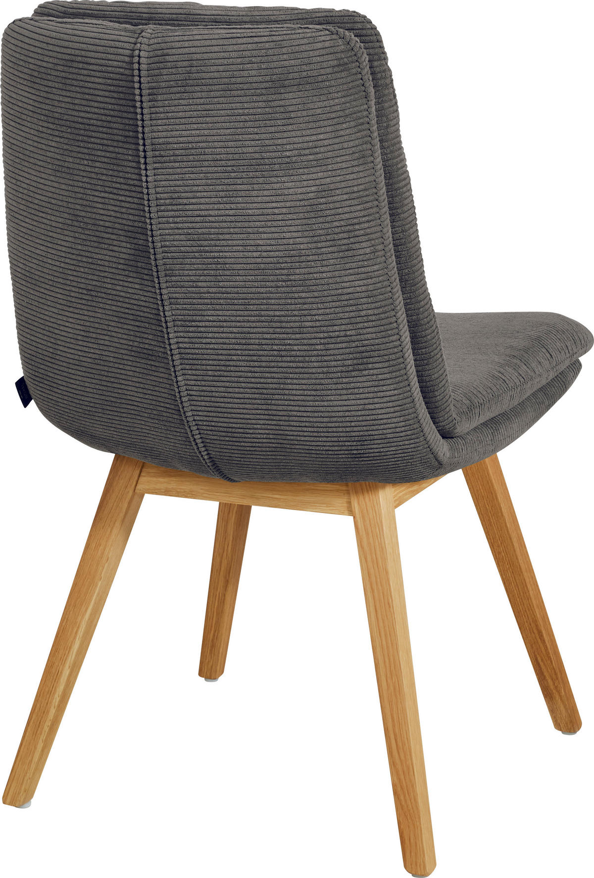 STUHL  in Cord  - Eichefarben/Anthrazit, Design, Holz/Textil (49/90/69cm) - Johann Jakob