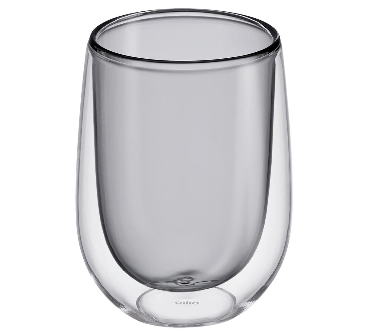 KAFFEEGLÄSERSET VERONA  - Grau, KONVENTIONELL, Glas (9/11cm) - Cilio