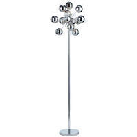 STEHLEUCHTE 50/167 cm    - Chromfarben/Klar, Design, Glas/Metall (50/167cm) - Näve