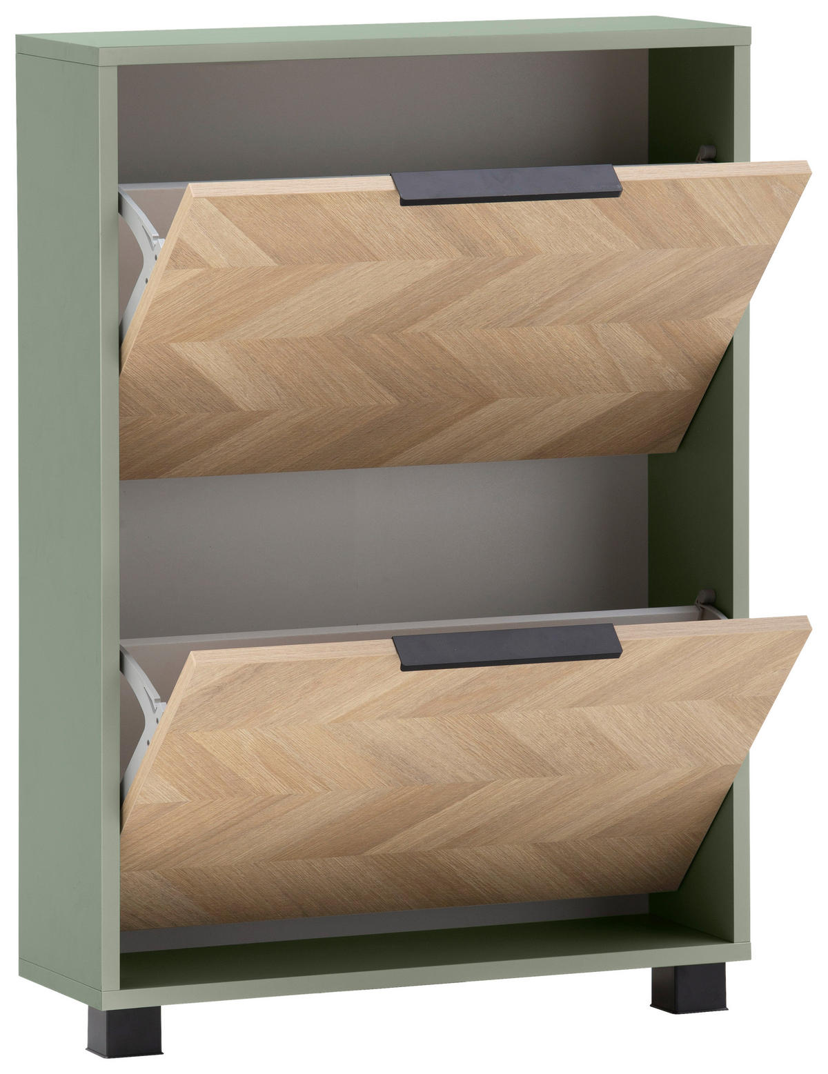 SCHUHKIPPER  in 59,8/85,7/19,55 cm  - Eichefarben/Schwarz, Design, Holzwerkstoff/Kunststoff (59,8/85,7/19,55cm) - MID.YOU