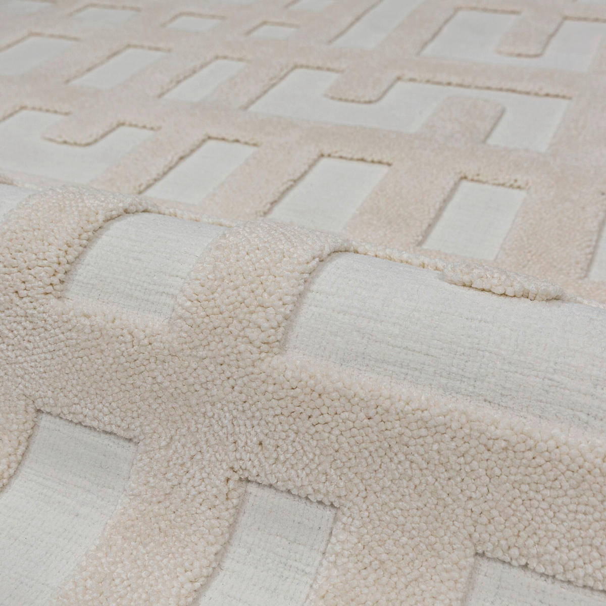 HOCHFLORTEPPICH 200/300 cm Elevado Elfenbein  - Elfenbein, Basics, Kunststoff/Textil (200/300cm) - Flair Rugs