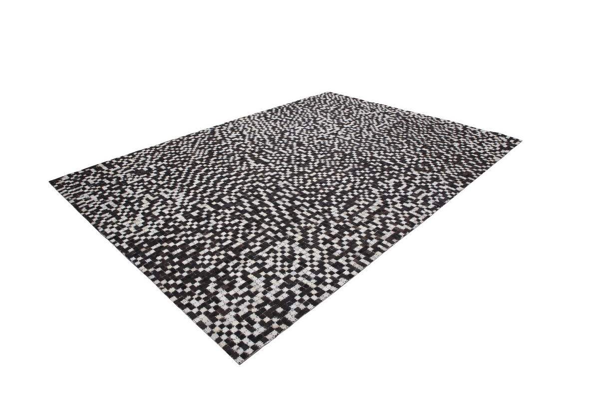 KOŽNI TEPIH 200/290 cm   smeđa  Patchwork  - smeđa, Natur, koža/tekstil (200/290cm)