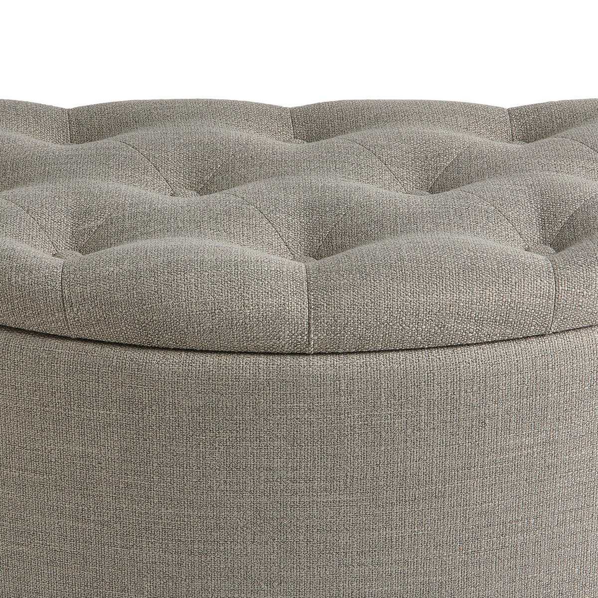 HOCKER in Textil, Holzwerkstoff Grau  - Grau, Design, Holzwerkstoff/Textil (100/44/42cm) - MID.YOU