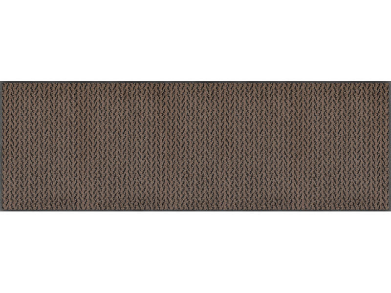 KÜCHENLÄUFER 60/180 cm Duo Mocha Braun  - Braun, KONVENTIONELL, Kunststoff/Textil (60/180cm) - wash+dry