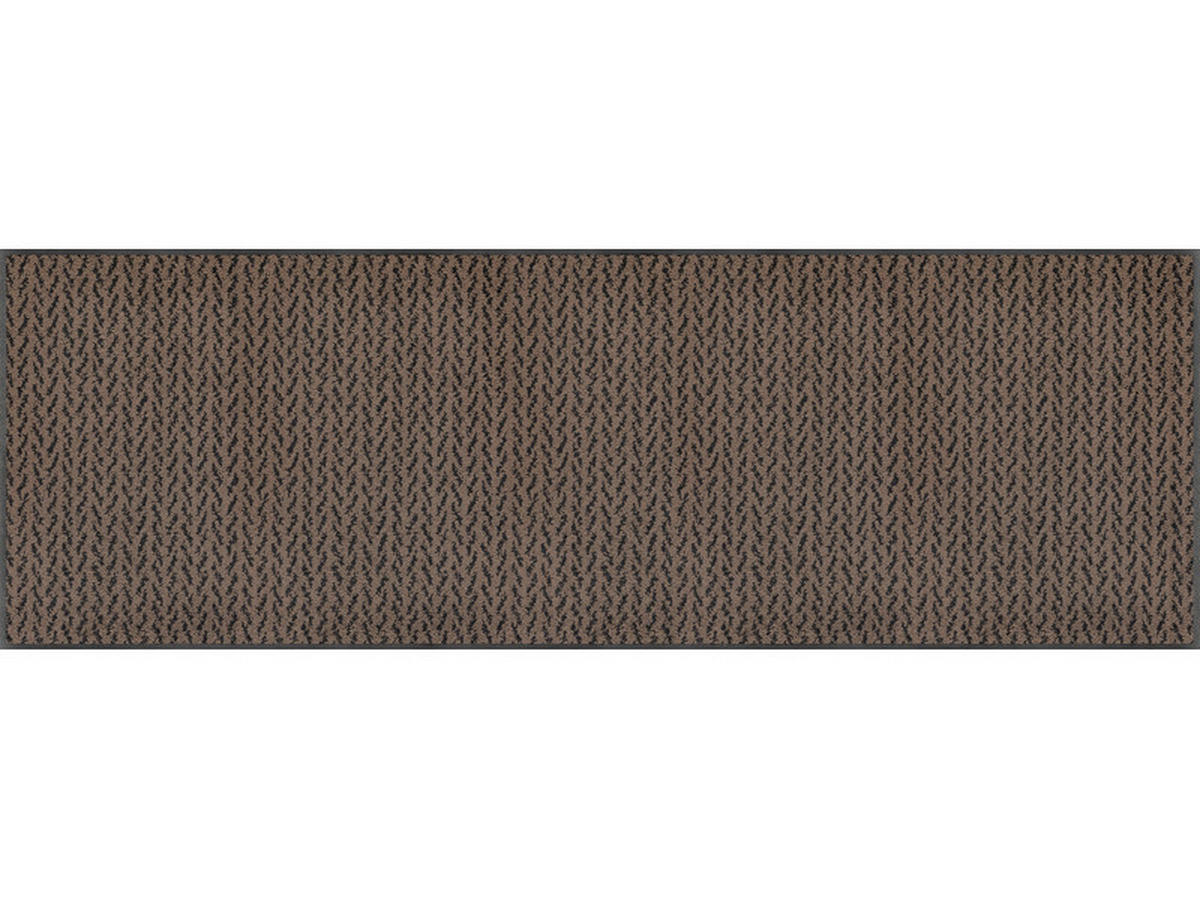 KÜCHENLÄUFER 60/180 cm Duo Mocha Braun  - Braun, KONVENTIONELL, Kunststoff/Textil (60/180cm) - wash+dry
