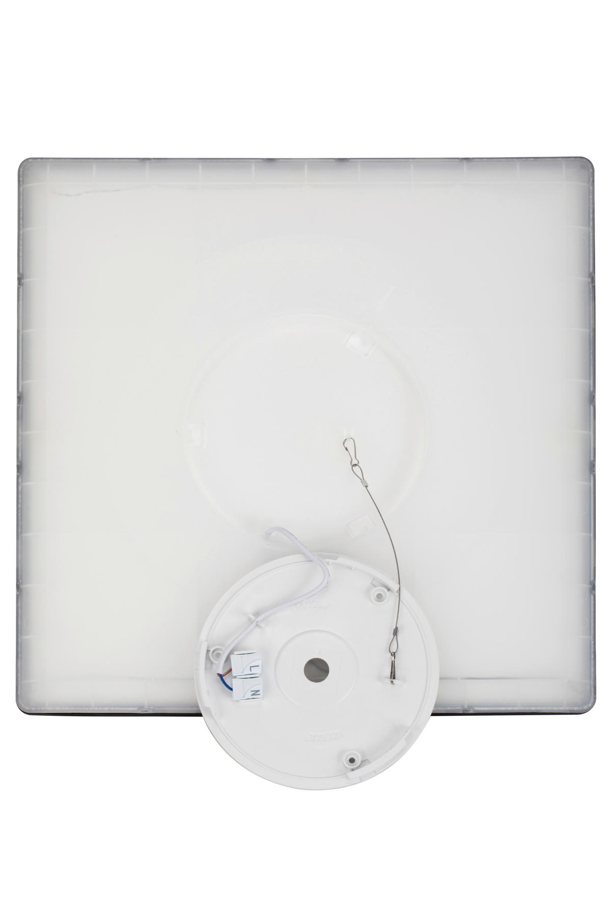 STROPNÍ LED SVÍTIDLO, 42/42/2,9 cm - černá, Basics, plast (42/42/2,9cm) - Novel