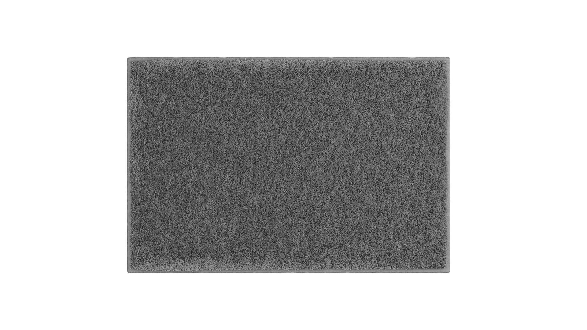 BADEMATTE Anthrazit 60/90 cm  - Anthrazit, Basics, Kunststoff/Textil (60/90cm) - Grund