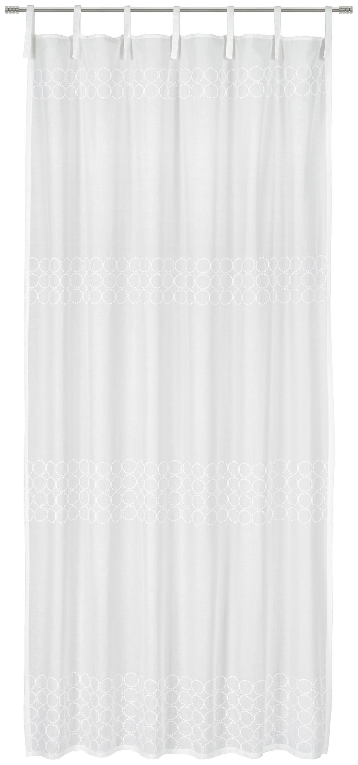 HOTOVÝ ZÁVĚS, poloprůhledné, 140/255 cm - bílá, Trend, textil (140/255cm) - Esposa