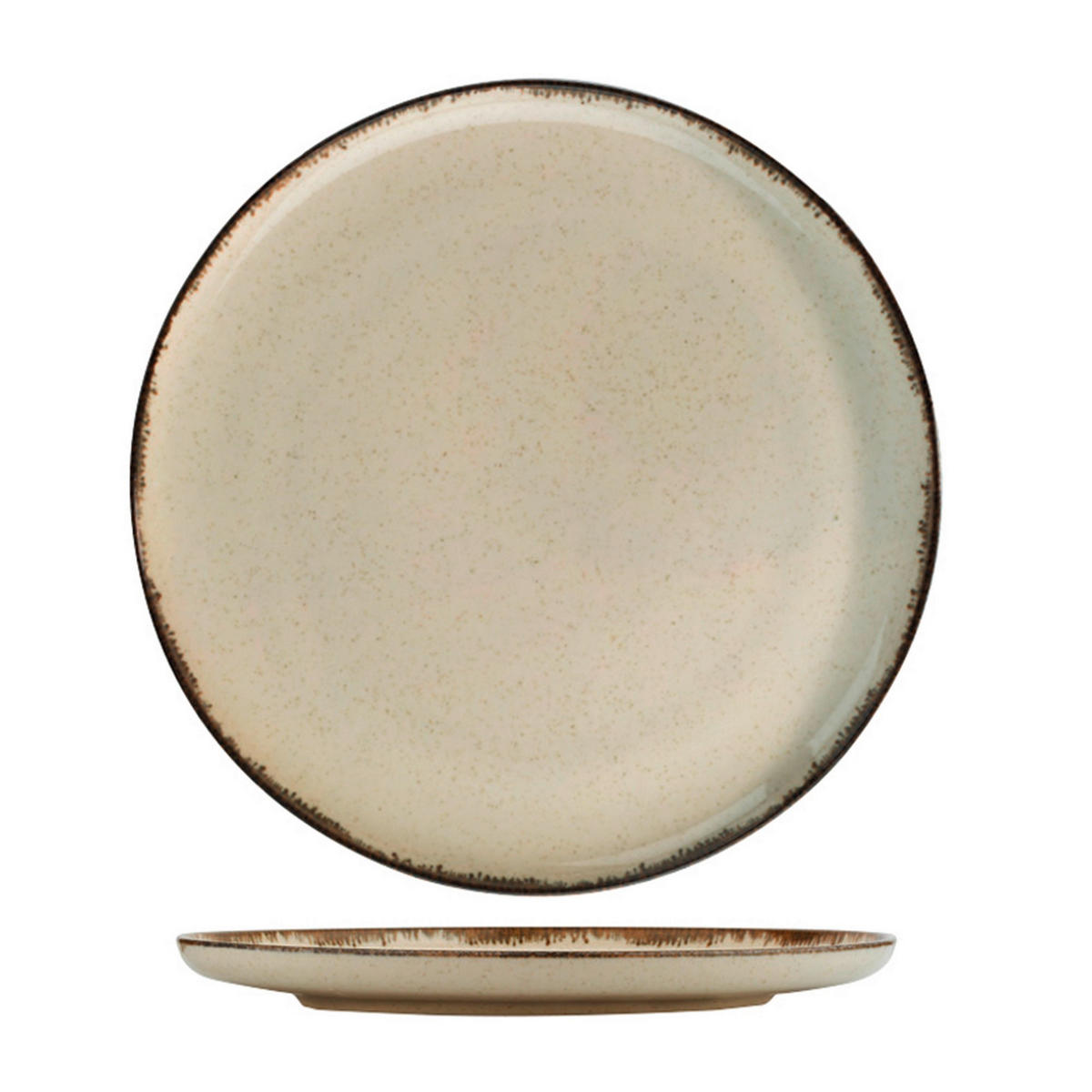 KOMBISERVICE Creme 24-teilig 6 Personen  - Creme, Basics, Keramik - P & B