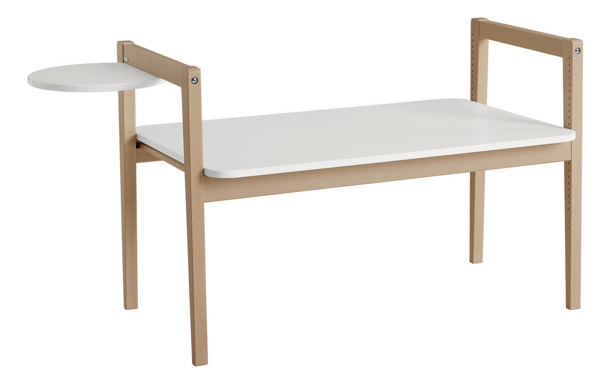 ASZTALLAP 93,20/1,60/61 cm   - fehér, Basics, faalapú anyag (93,20/1,60/61cm) - Paidi