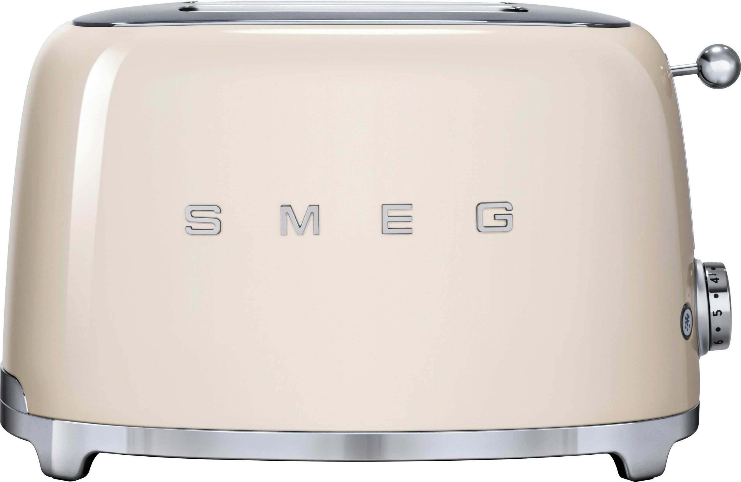 Smeg Toaster 50´s Style Chrom, Creme 31x19.8x19.5 cm