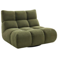 SESSEL in Feincord Waldgrün  - Waldgrün/Schwarz, Design, Kunststoff/Textil (112/85/108cm) - Pure Home Lifestyle