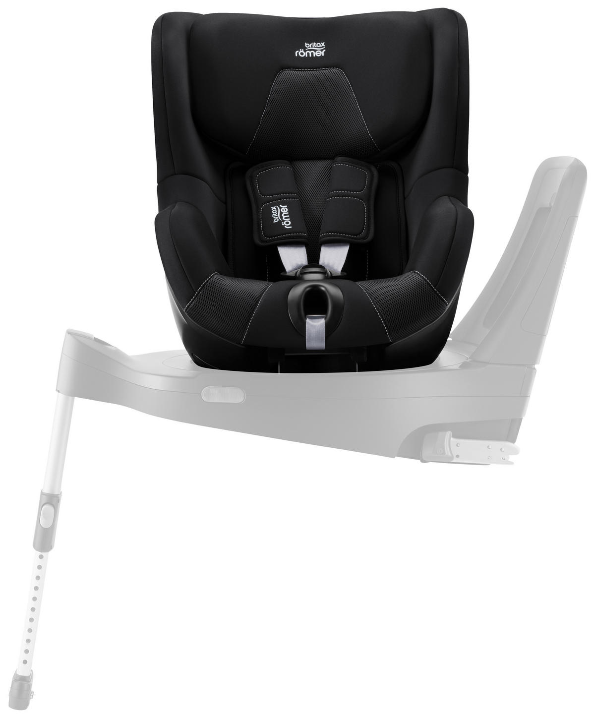 REBOARDER-KINDERSITZ DUALFIX 5Z  - Schwarz, Basics, Textil (44/48/74cm) - Britax Römer