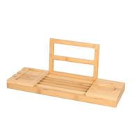 BADEWANNENABLAGE - Braun, Basics, Holz (92/18/20cm)